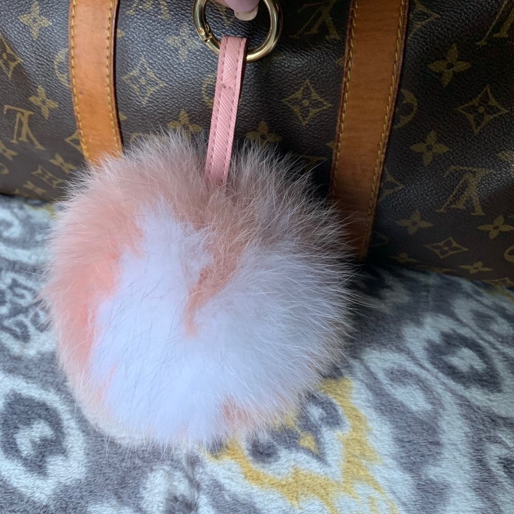 Puff ball accessory for bag or keys